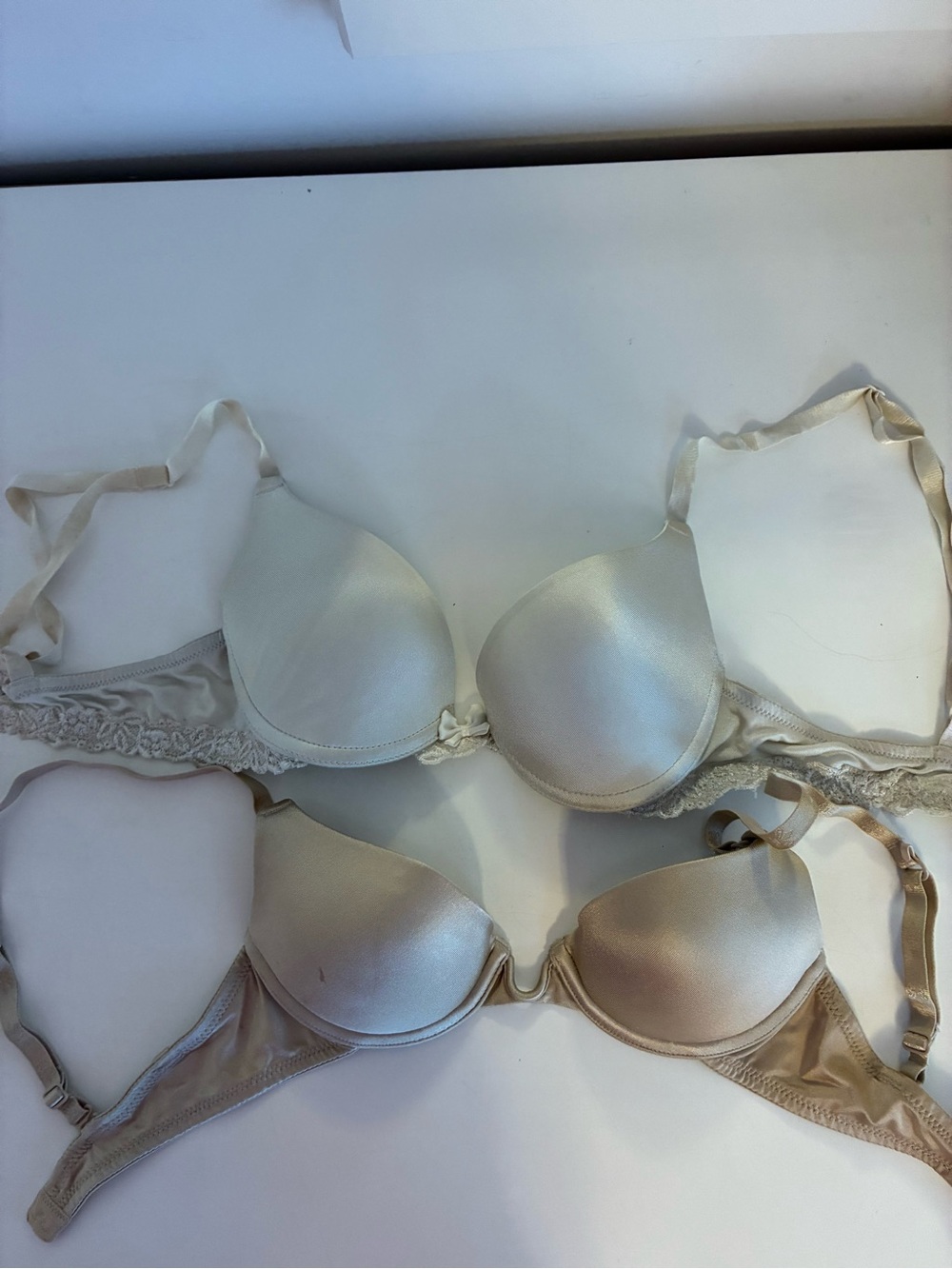 Lily of France Satin Push-Up Bras Get both 32A